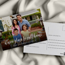 A New Place To Call Home Photo Moving Announcement Postcard
