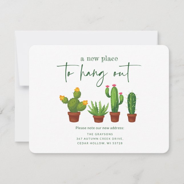 A New Place To Hang Out! New Home  Announcement (Front)