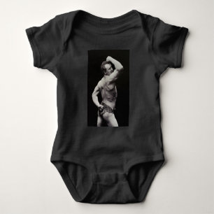 A New Pose by StrongMen Eugen Sandow Bodybuilding Baby Bodysuit