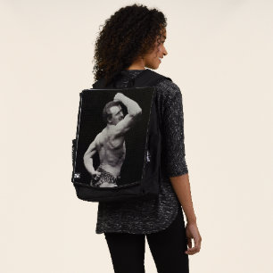 A New Pose by StrongMen Eugen Sandow Bodybuilding Backpack