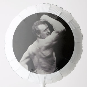 A New Pose by StrongMen Eugen Sandow Bodybuilding Balloon