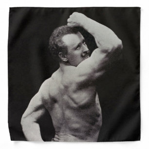 A New Pose by StrongMen Eugen Sandow Bodybuilding Bandana