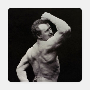 A New Pose by StrongMen Eugen Sandow Bodybuilding Coaster Set