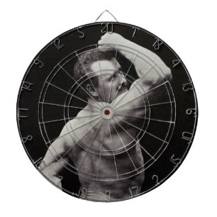 A New Pose by StrongMen Eugen Sandow Bodybuilding Dart Board