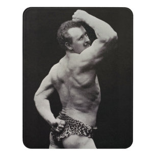 A New Pose by StrongMen Eugen Sandow Bodybuilding Door Sign