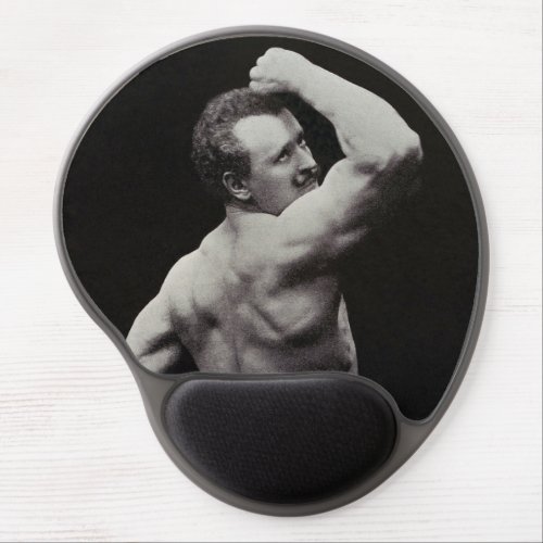 A New Pose by StrongMen Eugen Sandow Bodybuilding Gel Mouse Pad