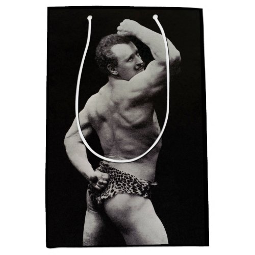 A New Pose by StrongMen Eugen Sandow Bodybuilding Medium Gift Bag