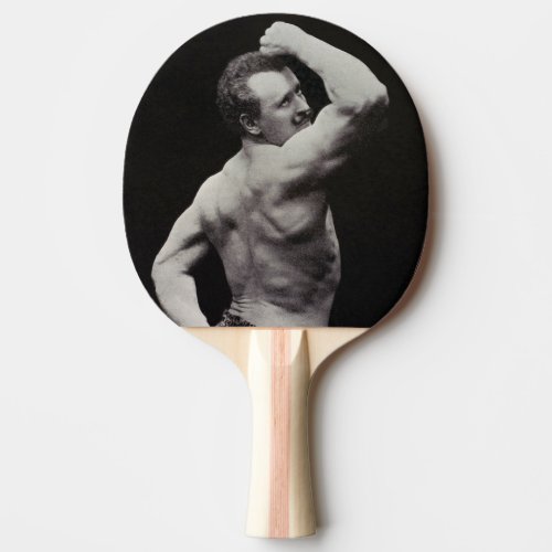 A New Pose by StrongMen Eugen Sandow Bodybuilding Ping Pong Paddle