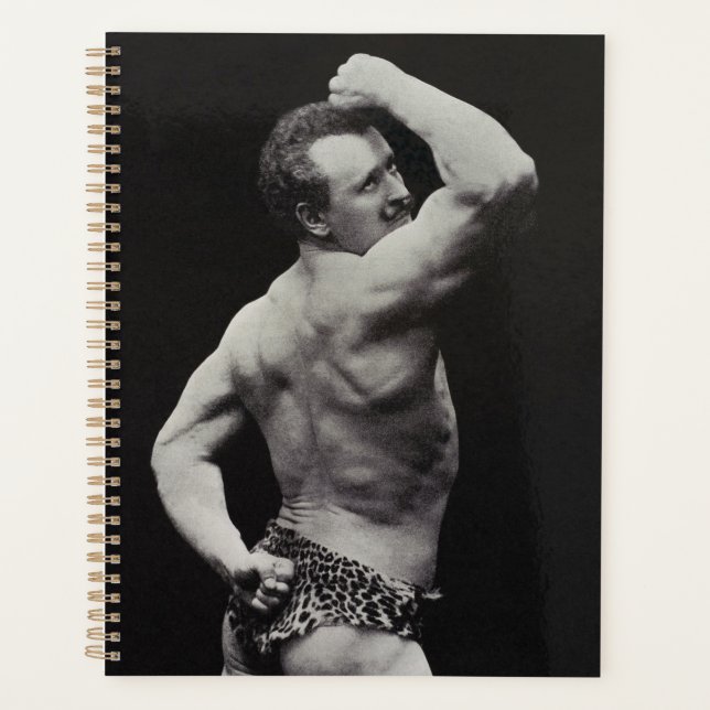 A New Pose by StrongMen Eugen Sandow Bodybuilding Planner (Front)