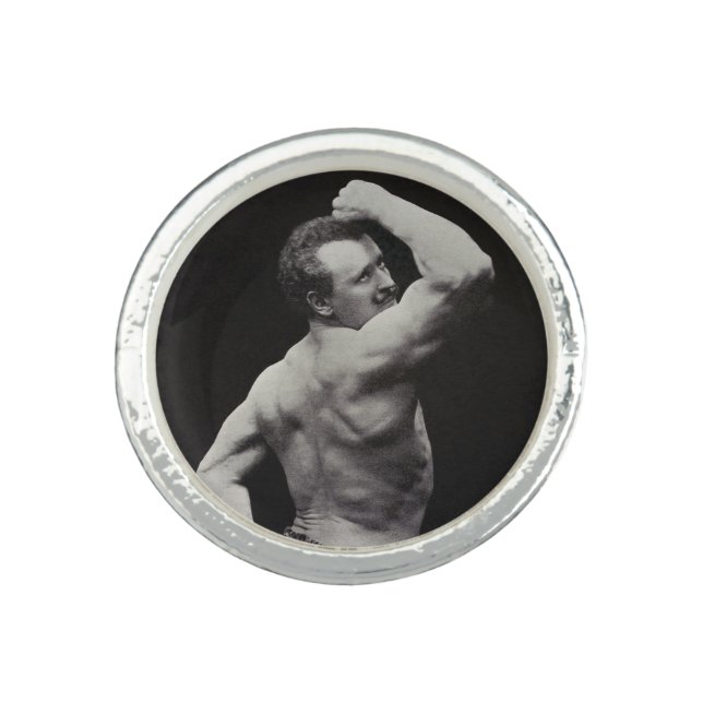 A New Pose by StrongMen Eugen Sandow Bodybuilding Ring (Front)