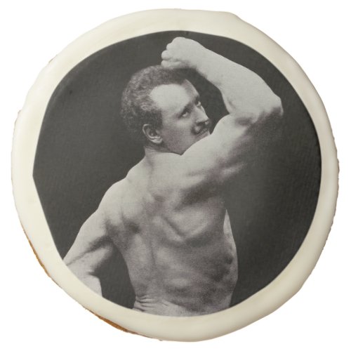 A New Pose by StrongMen Eugen Sandow Bodybuilding Sugar Cookie