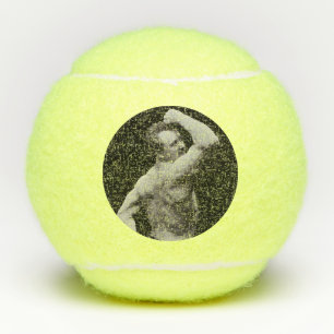 A New Pose by StrongMen Eugen Sandow Bodybuilding Tennis Balls