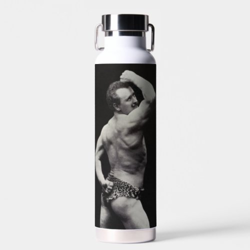 A New Pose by StrongMen Eugen Sandow Bodybuilding Water Bottle