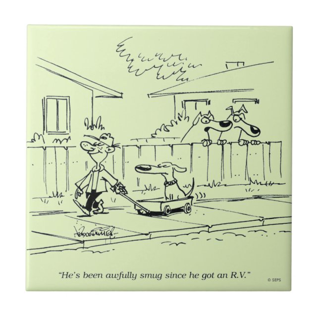 A New Ride Ceramic Tile (Front)