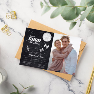 A New Saga Begins | Star Wars Engagement Invitation