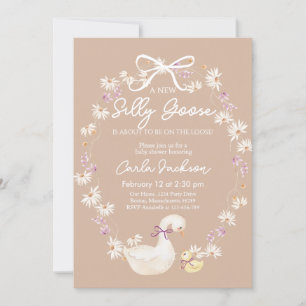 A New Silly Goose Baby Shower Invitation