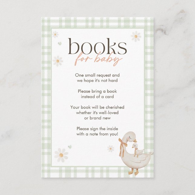 A New Silly Goose Books for Baby Card (Front)