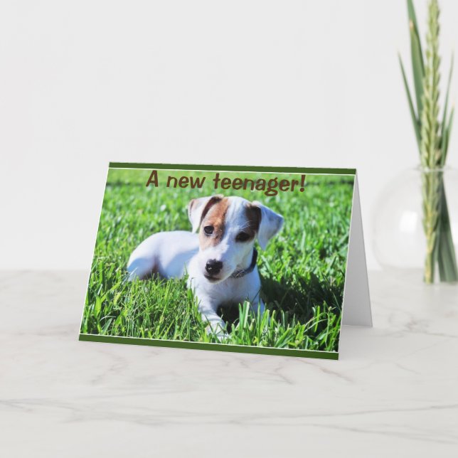 A NEW TEENAGER TURNS ***13***  CARD (Front)