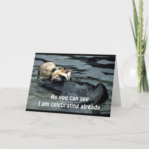 A NEW TEENAGER TURNS 13 OTTER STYLE CARD