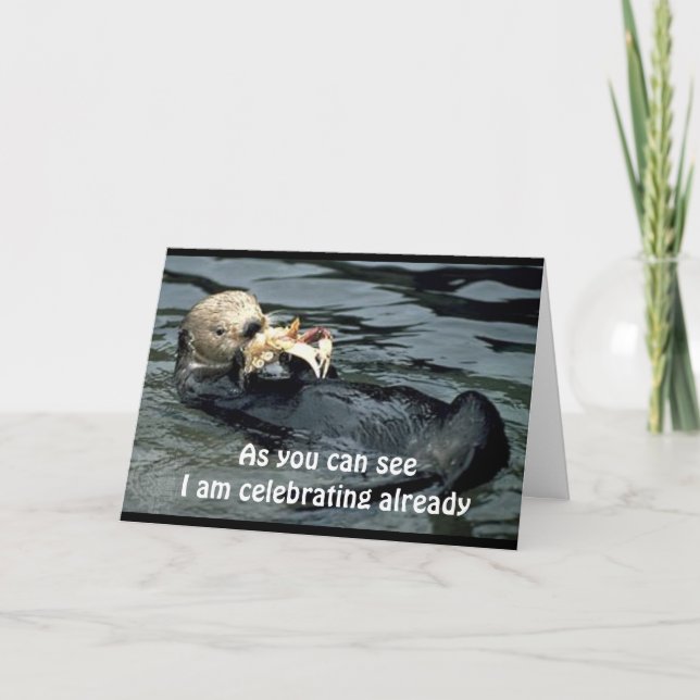 A NEW TEENAGER TURNS ***13*** OTTER STYLE CARD (Front)
