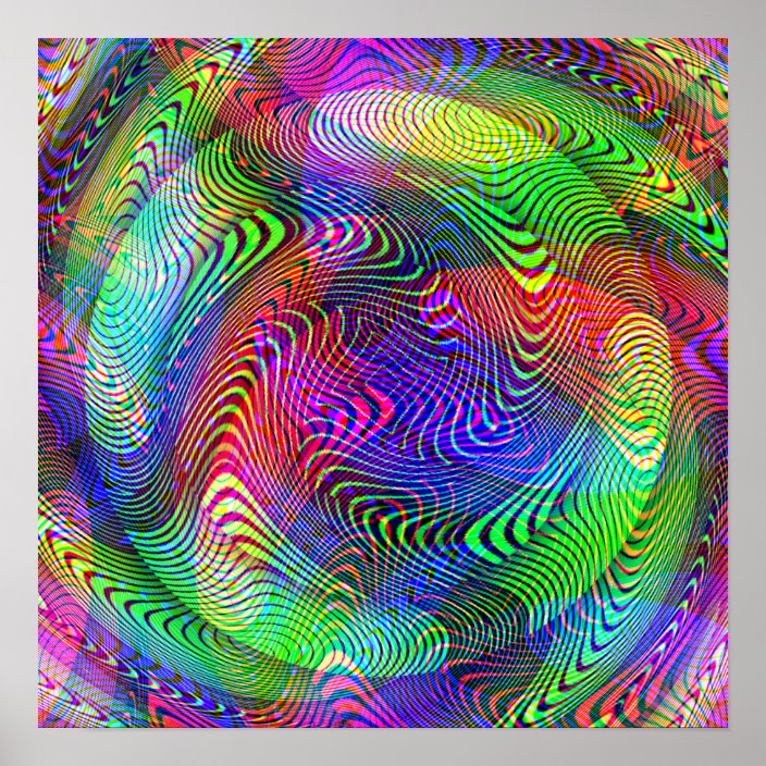 A new vision - psychedelic light show poster | Zazzle.com