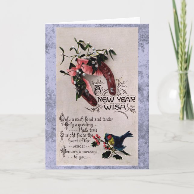 A New Year Wish Holiday Card (Front)