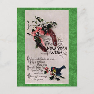 A New Year Wish Holiday Postcard