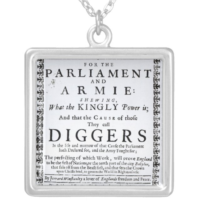 A New Year's Gift Silver Plated Necklace (Front)