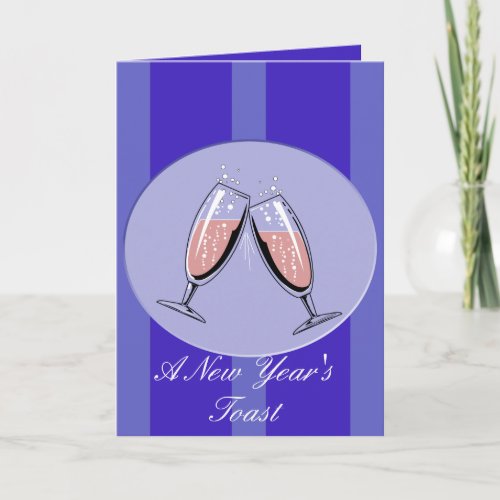 A New Years Toast Holiday Card