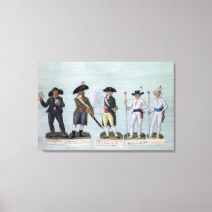 A Newspaper Seller, a Citizen Ready to Fight Canvas Print