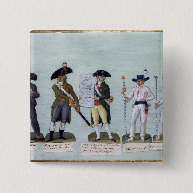 A Newspaper Seller, a Citizen Ready to Fight Pinback Button (Front)