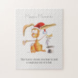 A nice and magic bunny by Christmas Jigsaw Puzzle