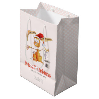 A Nice and Magic Bunny by Christmas Medium Gift Bag