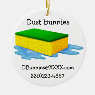 A Nice CLEAN Theme Ceramic Ornament