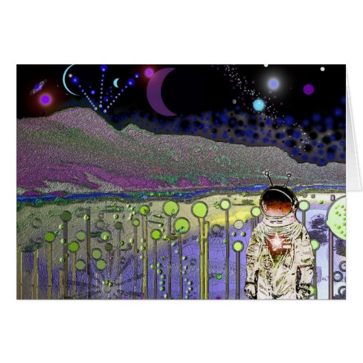 A NICE DAY ON PLANET #555 Card (Front Horizontal)