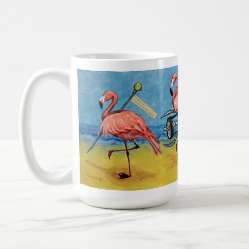 A nice flamingo mug