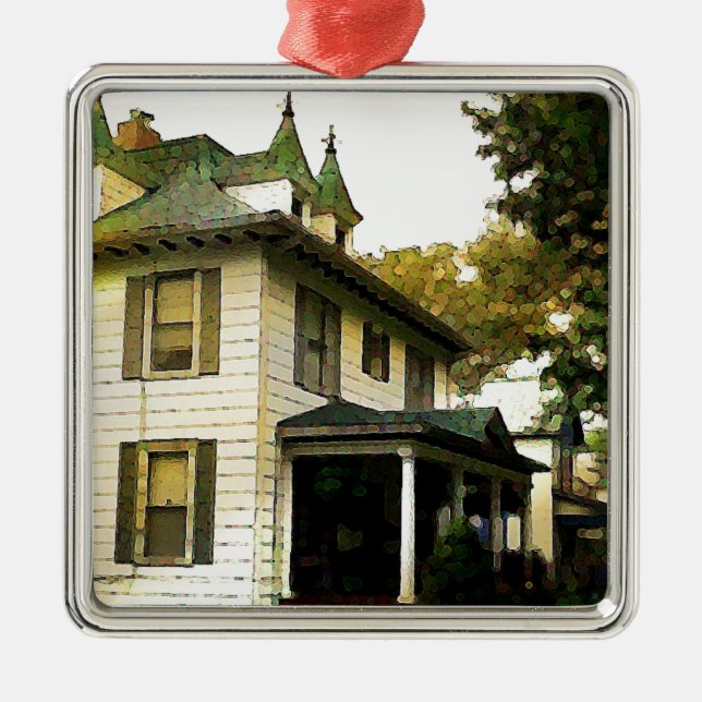 A Nice House Metal Ornament (Front)