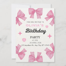 A nice invitation to a birthday party