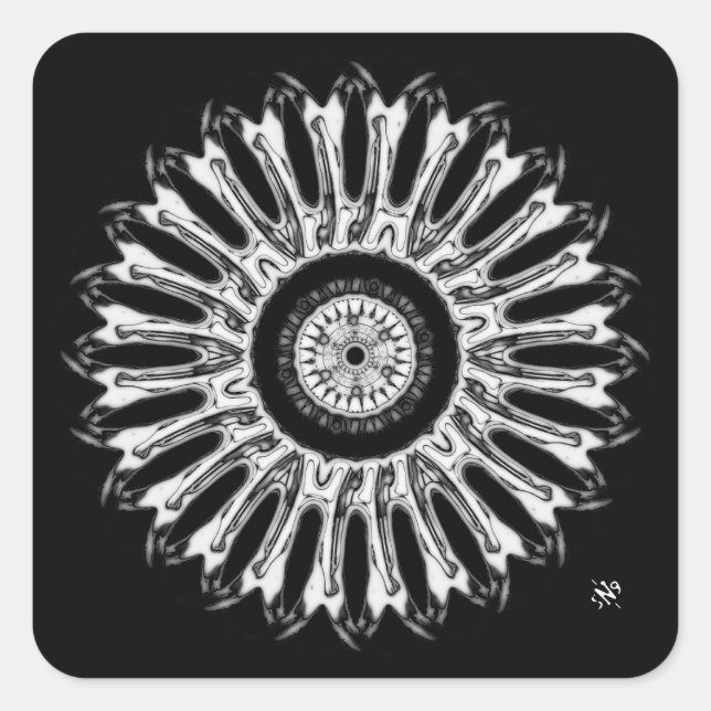 A nice round thing v1 square sticker (Front)