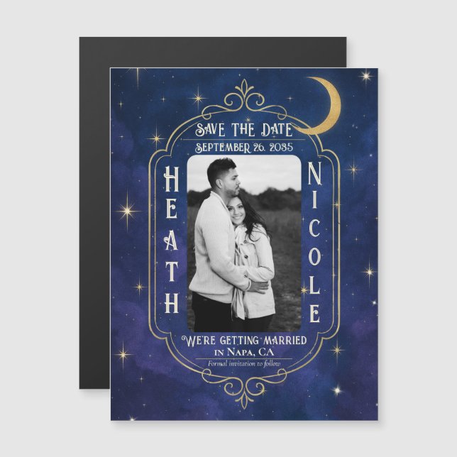 A Night Among The Stars Celestial Save The Date (Front/Back)