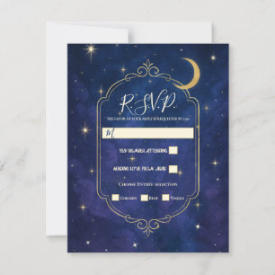 A Night Among The Stars Celestial Skies RSVP Invitation