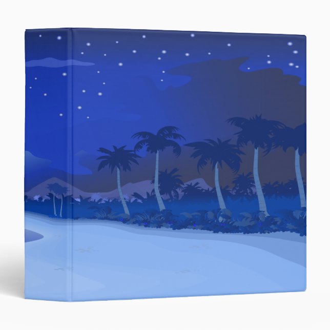 a night at the beach notebook binder (Front/Spine)