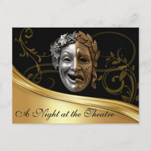 "A Night at the Theatre" postcard