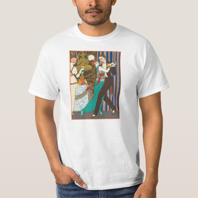 A Night in Decadent Paris Art Deco T-shirt (Front)