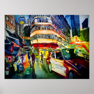 A night in hong kong poster