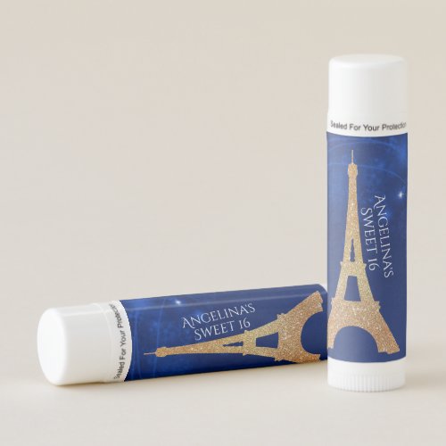A Night In Paris Sweet 16 Party Favor Lip Balm