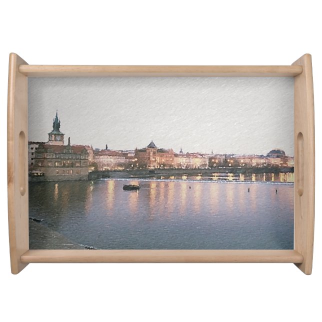 A Night in Prague Serving Tray (Front)