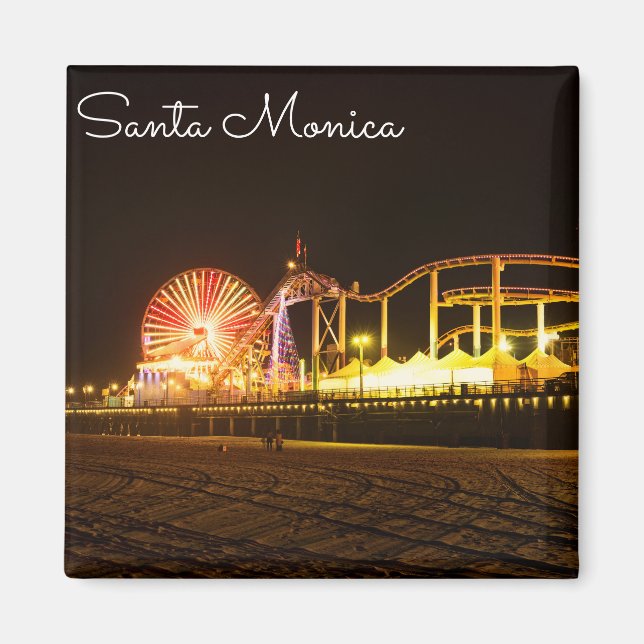 A Night In Santa Monica California Magnet (Front)
