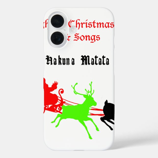 A Night of Christmas Carols and Songs Hakunamatata Case-Mate iPhone Case (Back)