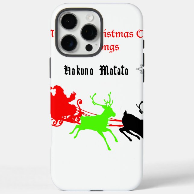A Night of Christmas Carols and Songs Hakunamatata Case-Mate iPhone Case (Back)